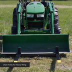 titan attachments light-duty 46" clamp-on pallet forks stabilizer bar rated 1,500 lb loader or skid steer