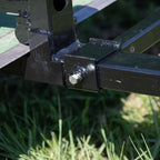 titan attachments light-duty 46" clamp-on pallet forks stabilizer bar rated 1,500 lb loader or skid steer