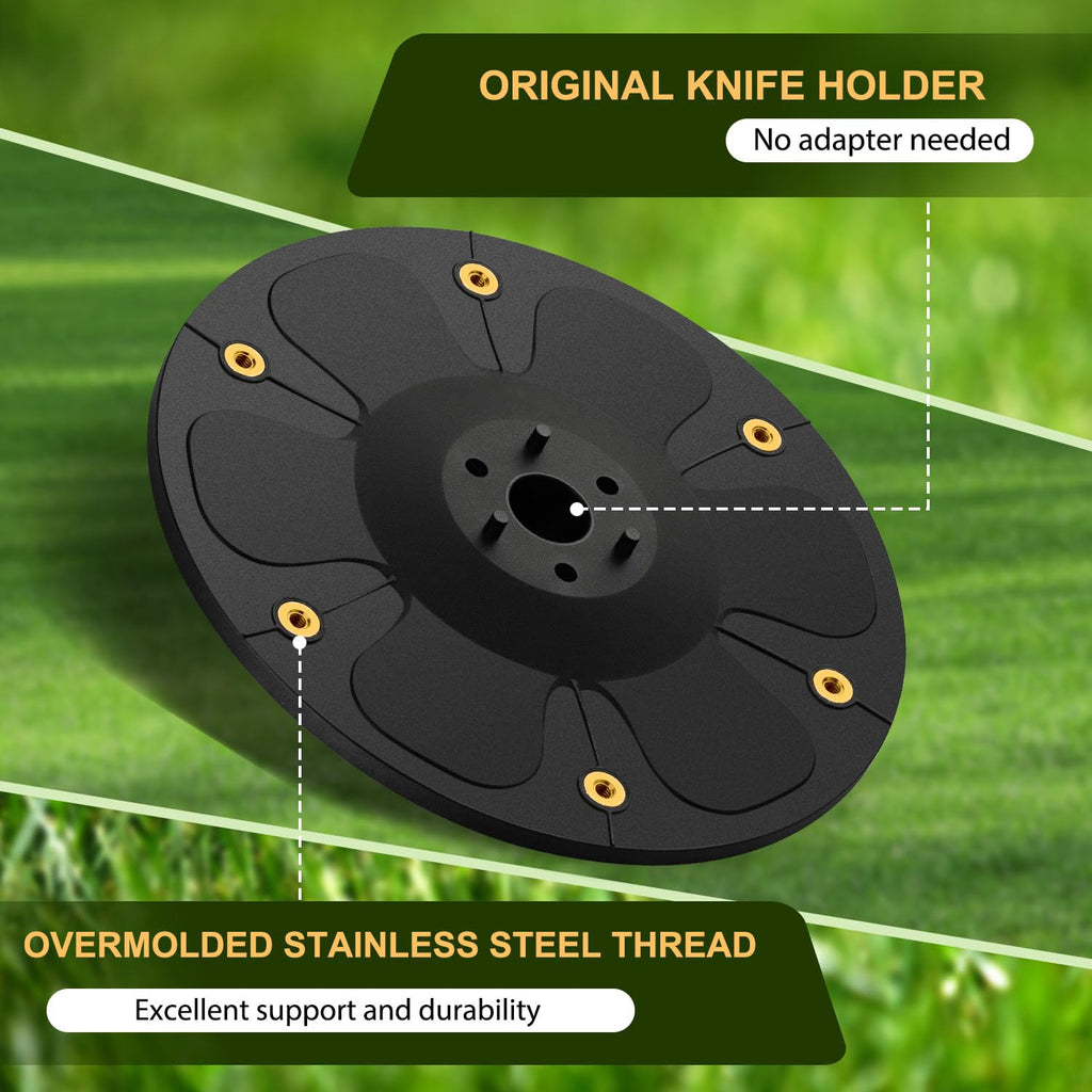 [Upgrade] 6-Blade Disc Compatible with Segway  Robotic Lawnmower i105N, i108N i110N &amp; i206 AWD, i210 AWD,with 6Pcs Blades