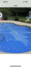 24 x 40' rect. extra heavy blue/gray dmd. extra heavy pool solar  cover