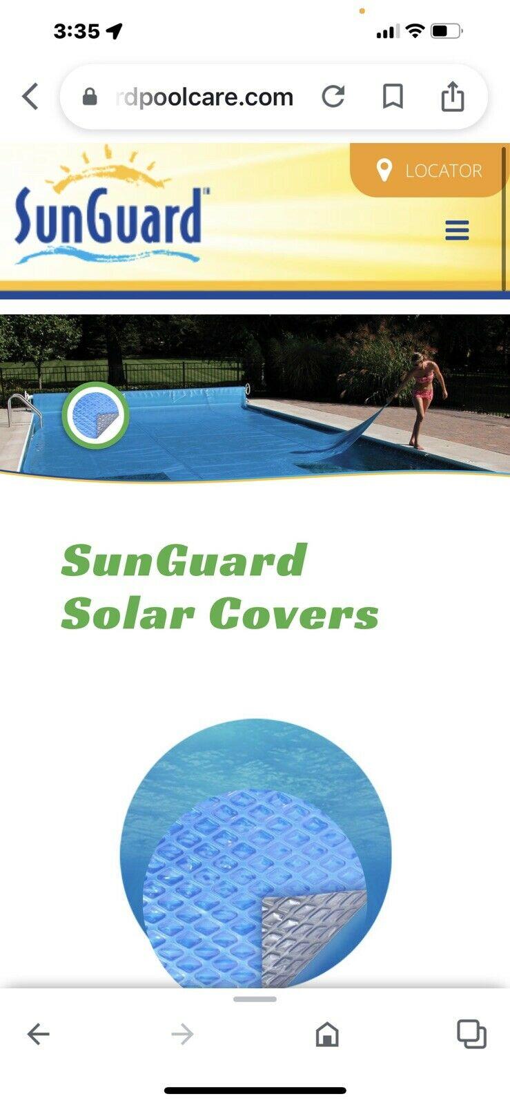 24 x 40' rect. extra heavy blue/gray dmd. extra heavy pool solar  cover