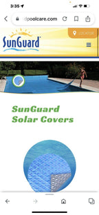 24 x 40' rect. extra heavy blue/gray dmd. extra heavy pool solar  cover