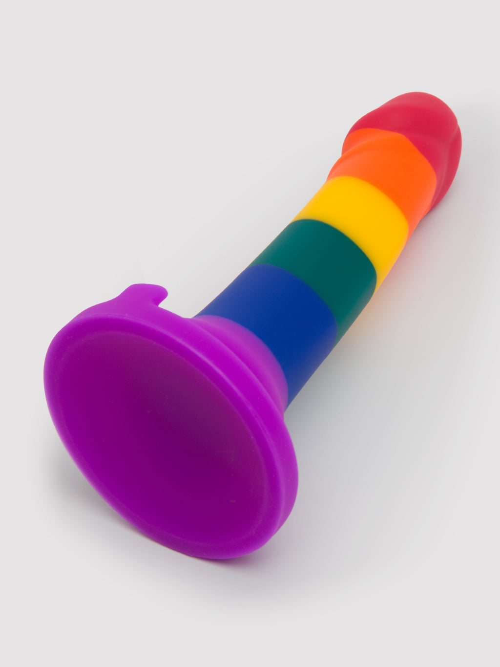 Lovehoney Super Soft Silicone Rainbow Dildo 7 Inch, Rainbow