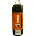 Amber Fight Gear Leather 6ft Heavy Bag Boxing MMA Muay Thai Fitness Punching Training Workout Unfilled