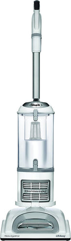 Shark NV356E S2 Navigator Lift-Away Professional Upright Vacuum with Swivel Steering, HEPA Filter, XL Dust Cup, Pet Power Brush, Dusting Brush, and Crevice Tool, Perfect for Pet Hair, White/Silver