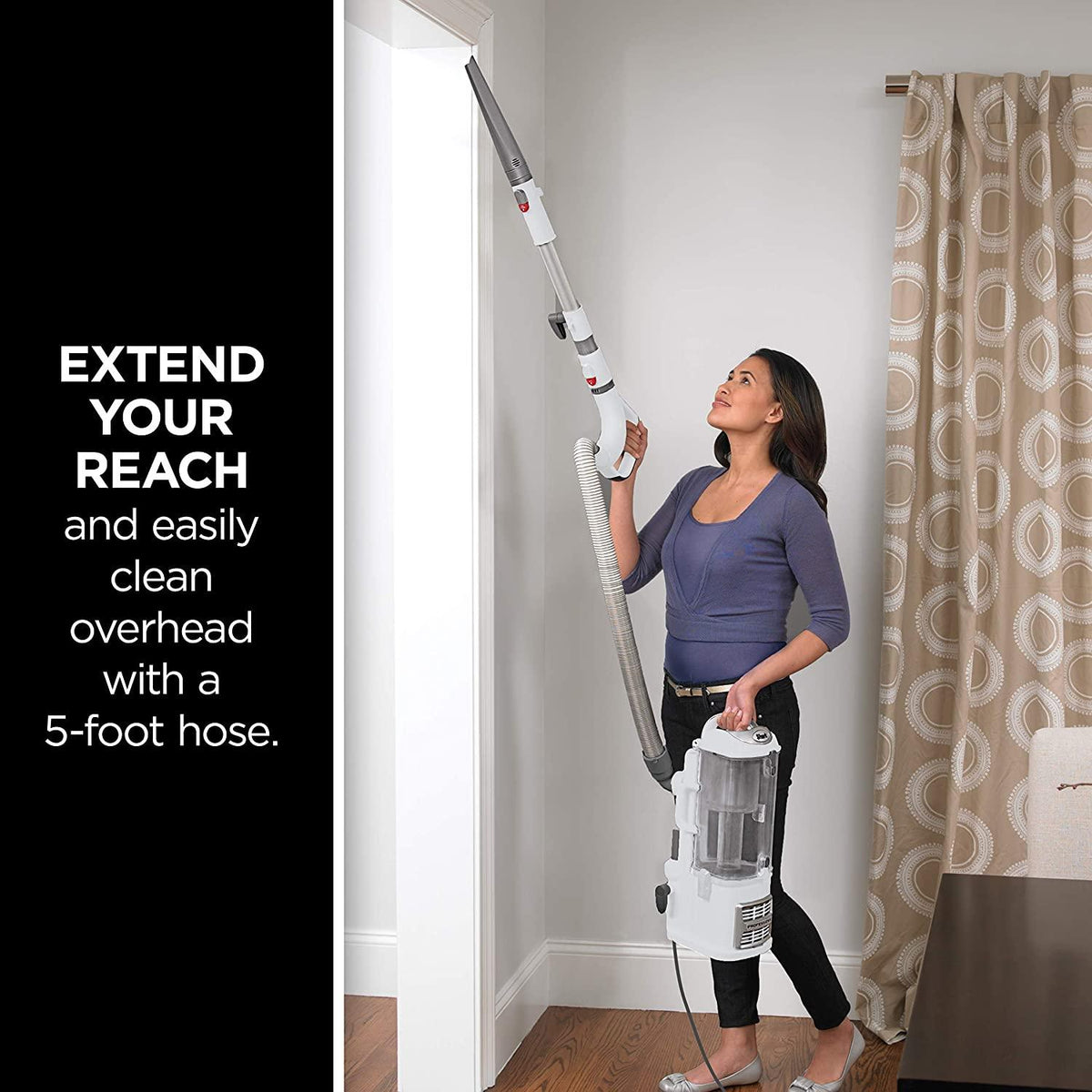 Shark NV356E S2 Navigator Lift-Away Professional Upright Vacuum with Swivel Steering, HEPA Filter, XL Dust Cup, Pet Power Brush, Dusting Brush, and Crevice Tool, Perfect for Pet Hair, White/Silver