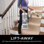 Shark NV356E S2 Navigator Lift-Away Professional Upright Vacuum with Swivel Steering, HEPA Filter, XL Dust Cup, Pet Power Brush, Dusting Brush, and Crevice Tool, Perfect for Pet Hair, White/Silver