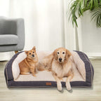 EMME Orthopedic Dog Beds 27/36/44/50 inches for Small, Medium and LarDogs &amp; Cats Removable Cover Dog Sofa Bed Ultra Plush Deluxe Dog Couch Pet Bed