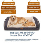 EMME Orthopedic Dog Beds 27/36/44/50 inches for Small, Medium and LarDogs &amp; Cats Removable Cover Dog Sofa Bed Ultra Plush Deluxe Dog Couch Pet Bed