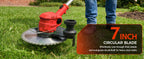 Electric String Trimmer, 3 in 1 Cordless Weed Wacker Grass Eater, Brushless Weed Eater, Grass Trimmer with 2 x 24V Batteries and Charger for Lawn, Yard and Brush Trimming
