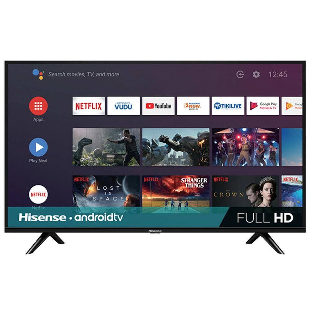 hisense 40h5500f 40" h55 series fhd smart android tv + movies streaming pack