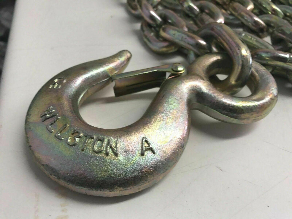 SET#41 - 2 X 11 FEET PULLING CHAINS WITH SLIP HOOK HOOK HEAVY DUTY