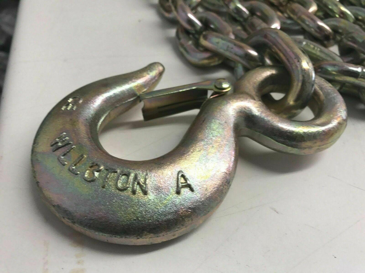 SET#41 - 2 X 11 FEET PULLING CHAINS WITH SLIP HOOK HOOK HEAVY DUTY