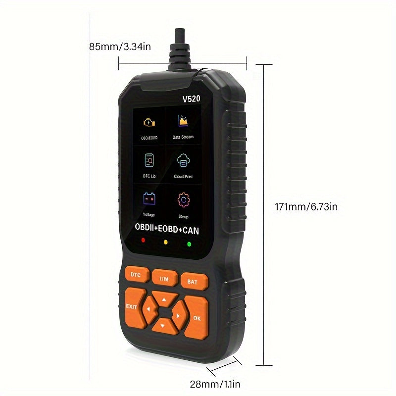 OBD2 Car Scanner Diagnostic Scan Tool, Professional Mechanic Vehicle Fault Code Reader,Auto Read Fault Code Check Engine Light For OBDII Protocol Cars