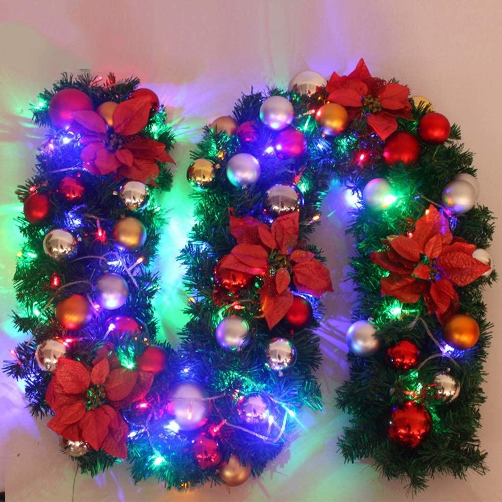 YANXIAOPING Artificial  Rattan, Christmas Flower Ball Decoration, Christmas Hotel Decoration 2.7m/8.86ft (Size : 3pack)