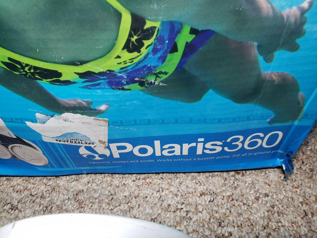 polaris 360 pool sweep pool cleaner head unit with hoses.