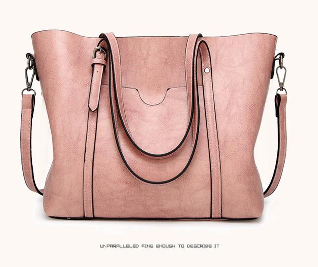Bags & Wallets - Women Fashion Classic Leather Tote Handbag