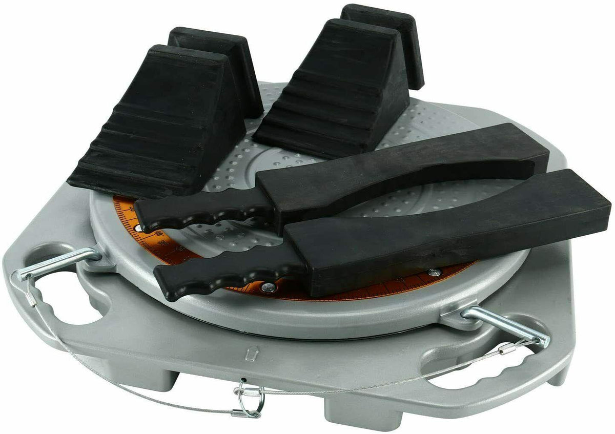 1 Pair Durable Car Truck Front End Wheel Alignment Turn Plate Table Tool Kit US