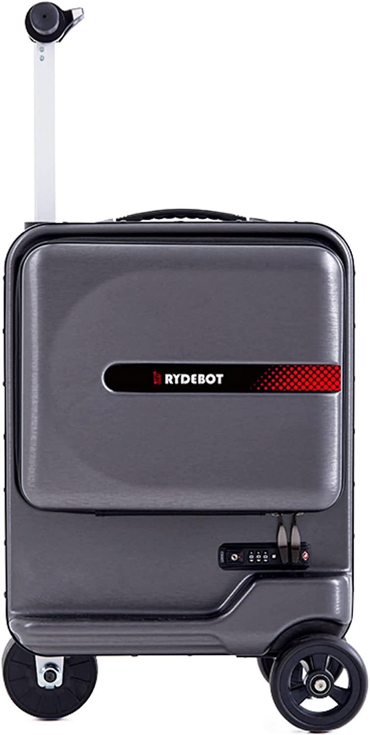 Puledro- Smart Motorized Rideable Carry-on Suitcase/Luggage for Adults/Kids (Black)