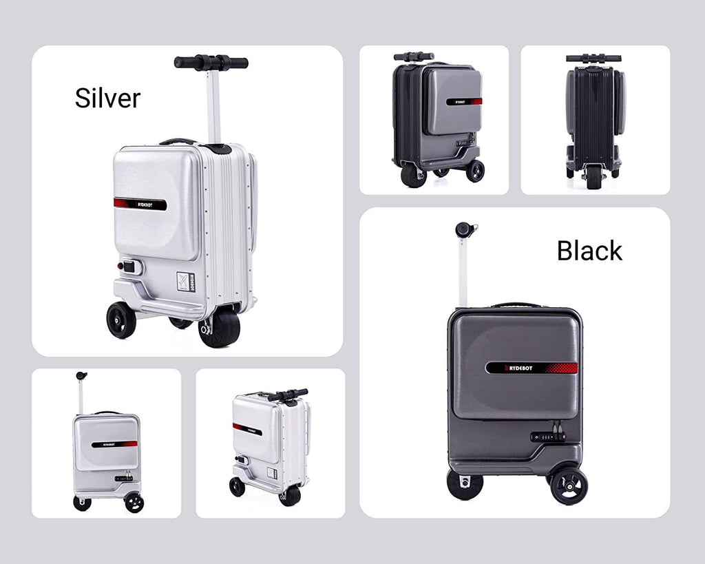 Puledro- Smart Motorized Rideable Carry-on Suitcase/Luggage for Adults/Kids (Black)