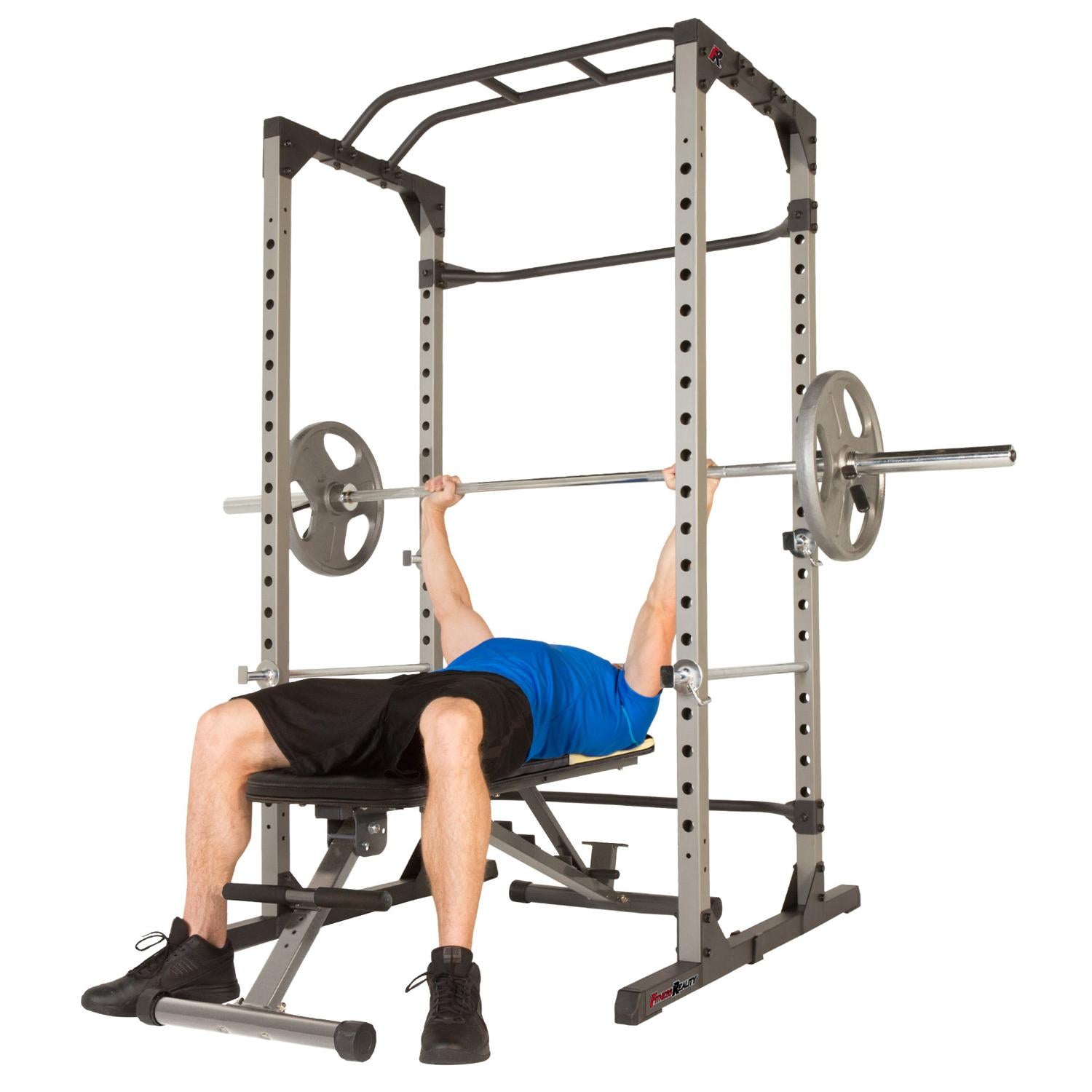 FITNESS REALITY 1000 Ultra 800lb Weight Capacity Power Rack Cage