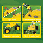 Bubble Lawn Mower for Toddlers, Bubble Blowing Machines, Indoor and Outdoor Gardening Toy, Birthday, Party Favor for Preschool Girls and Boys, No Batteries Required, 2+