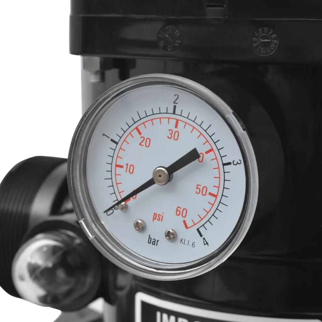 26-inch top mount swimming pool sand filter with 6-way valve