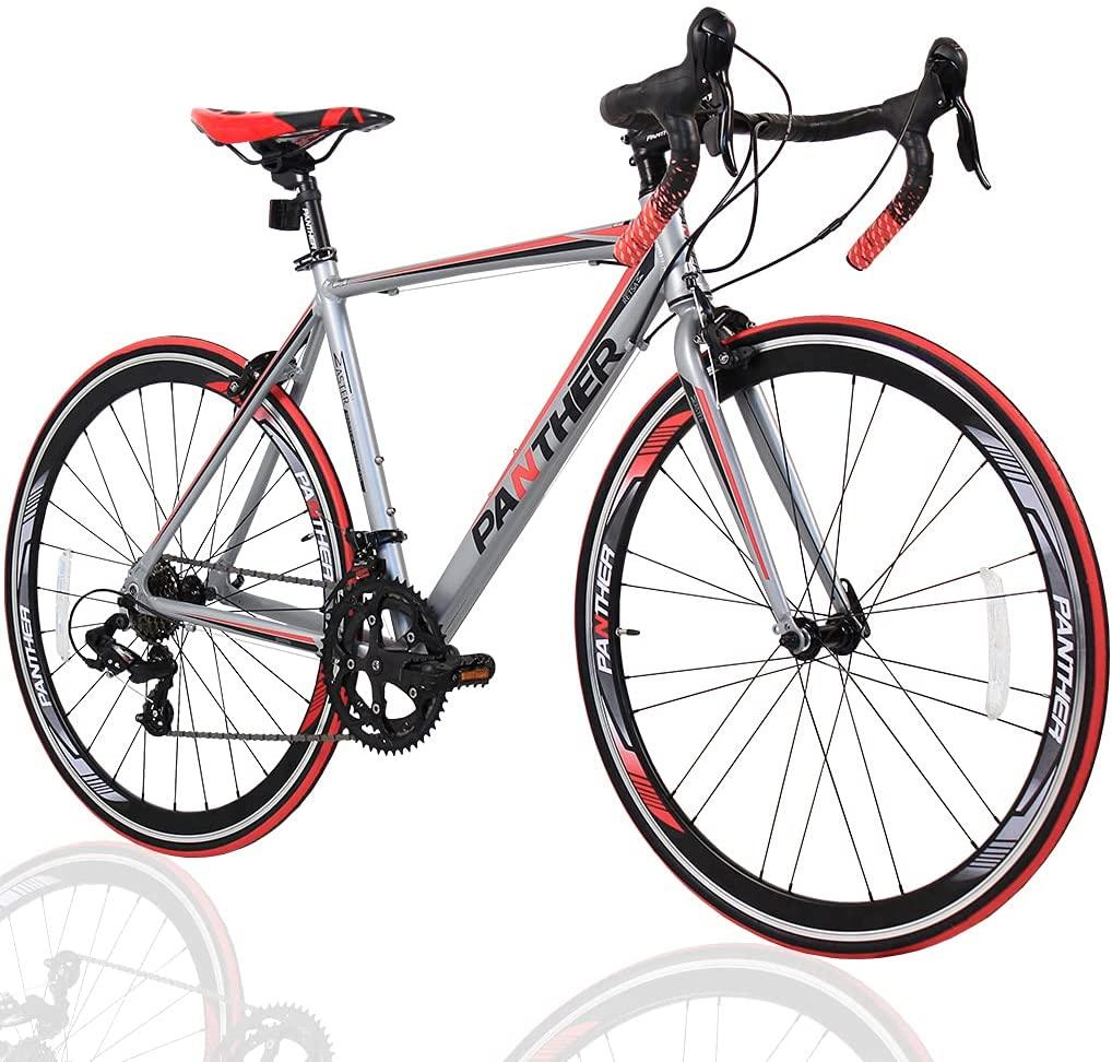 PANTHER(Japanese Brands) Road Bike  Series  16speeds,STI Brake Shifting Integrated Controller,Aluminum Frame,700×25C,Drop Handlebars, Disassembled Wheel
