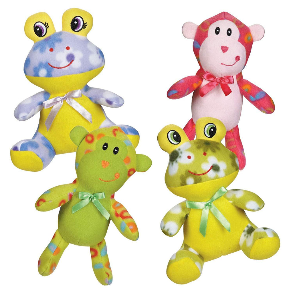 Zanies Fce Cuddlers Dog Toys 80 Piece Refill Multi Style