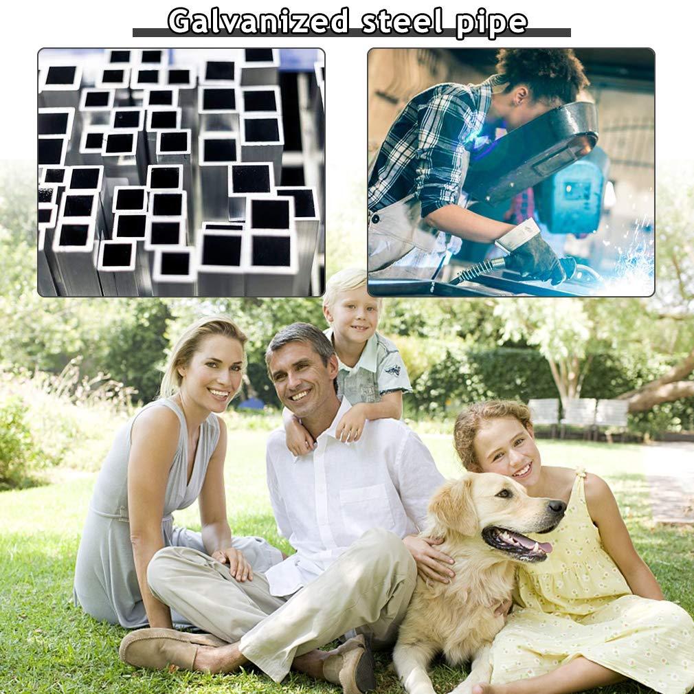 Welded Wire Dog Kennel Dog Crates CaLarMetal Heavy Duty Outdoor Indoor Pet Playpen with a Roof and Water-Resistant Cover Dog Enclosure for LarDog