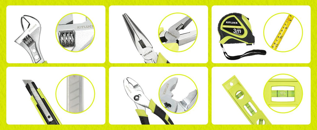 Power Drill Set, 180Pcs Home Hand Tool Kit with 8V Drill, Portable Tool box Kit with Screwdriver, Plier, Wrench, Socket, Harmer, Household Cordless Drill Set for Men Women Home