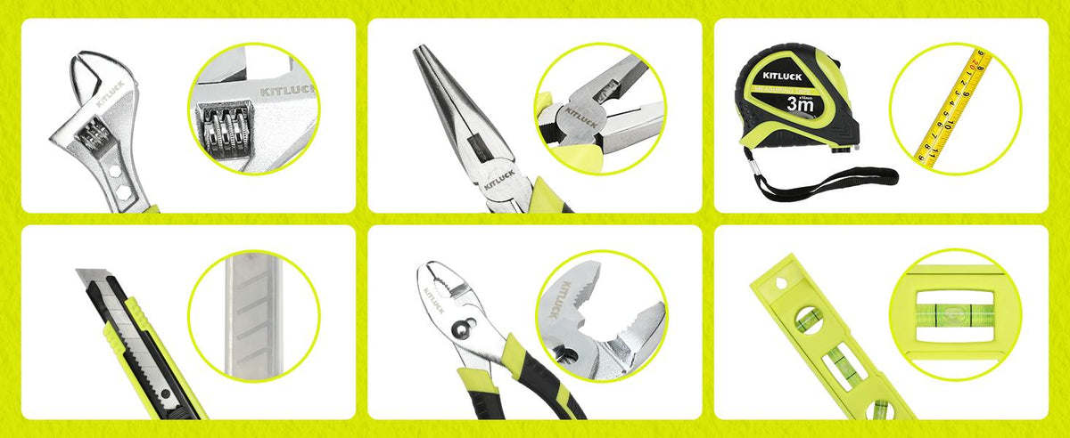Power Drill Set, 180Pcs Home Hand Tool Kit with 8V Drill, Portable Tool box Kit with Screwdriver, Plier, Wrench, Socket, Harmer, Household Cordless Drill Set for Men Women Home