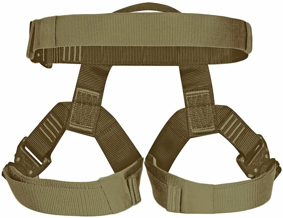 Fusion Climb Miraj Tactical Half Body Triple  Release Buckle Adjustable Harness 23kN M-XL  Brown