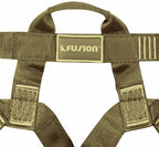 Fusion Climb Miraj Tactical Half Body Triple  Release Buckle Adjustable Harness 23kN M-XL  Brown