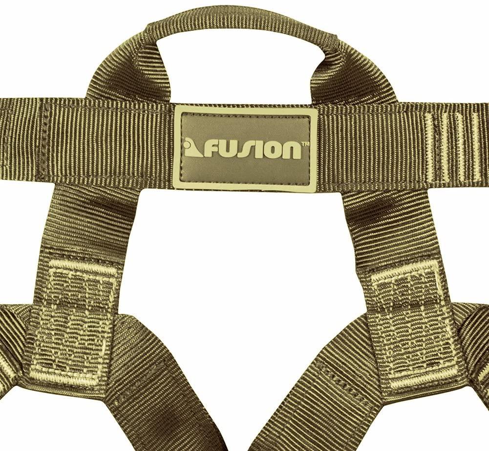 Fusion Climb Miraj Tactical Half Body Triple  Release Buckle Adjustable Harness 23kN M-XL  Brown