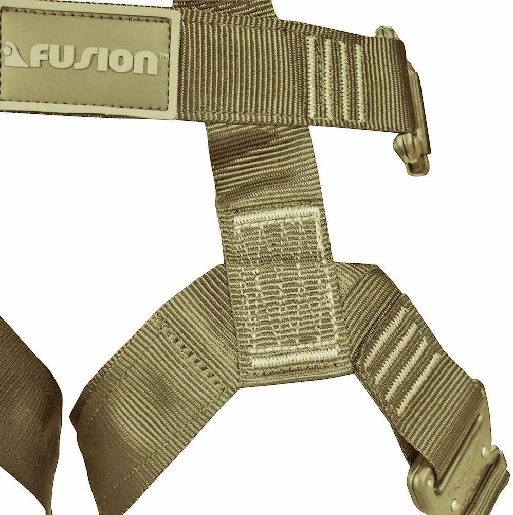Fusion Climb Miraj Tactical Half Body Triple  Release Buckle Adjustable Harness 23kN M-XL  Brown