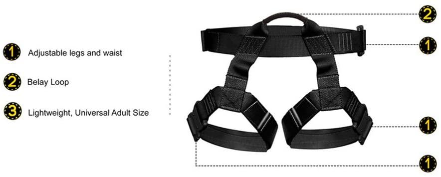 Fusion Climb Miraj Tactical Half Body Triple  Release Buckle Adjustable Harness 23kN M-XL  Brown