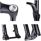 SJMFGF Mountain Cycling Suspension Fork 26inch MTB Shock Absorber Road Bike Fork Manual Lockout Travel