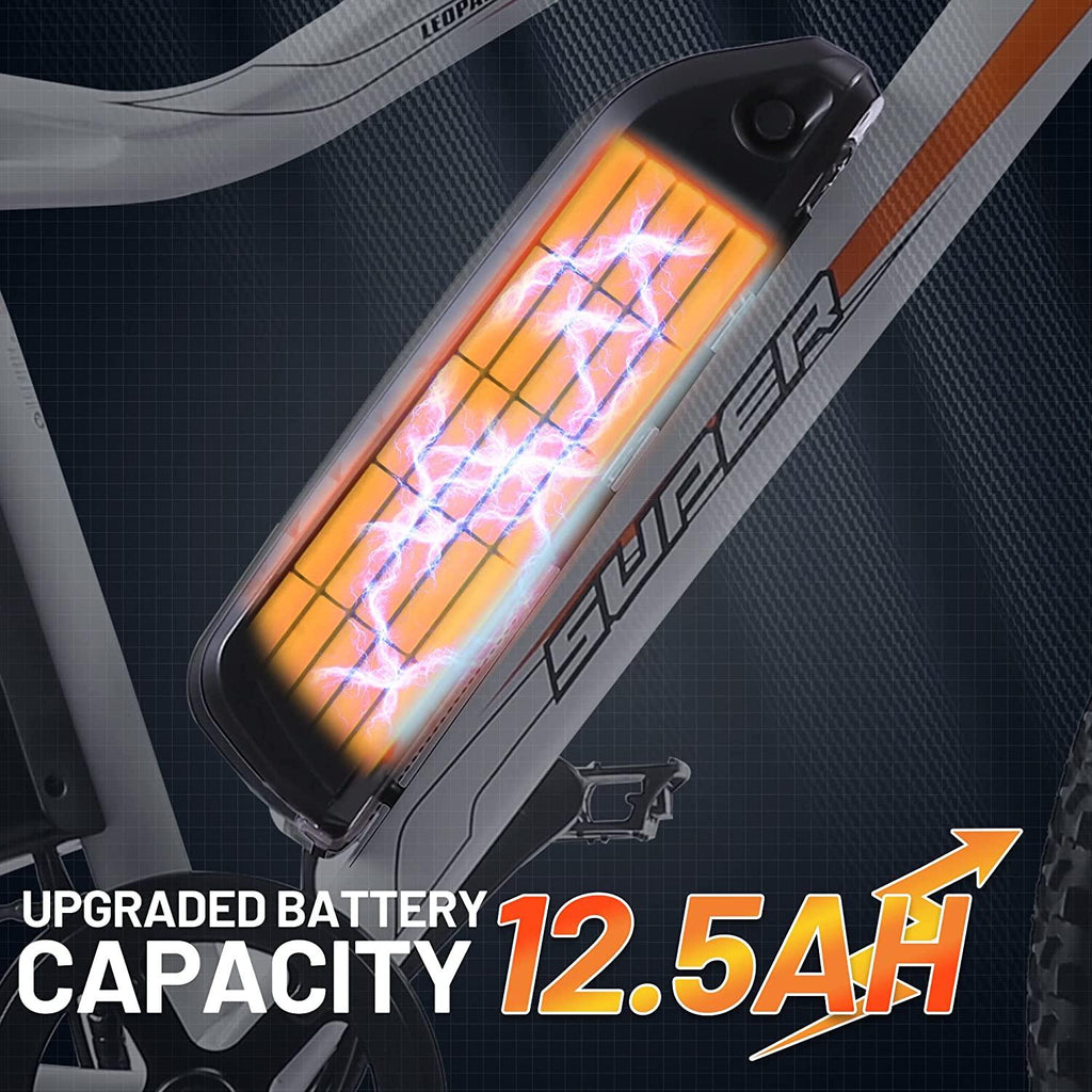26" 500W Mountain Beach City Electric Bicycle eBike 36V 12.5AH Battery UL Adult Women Men