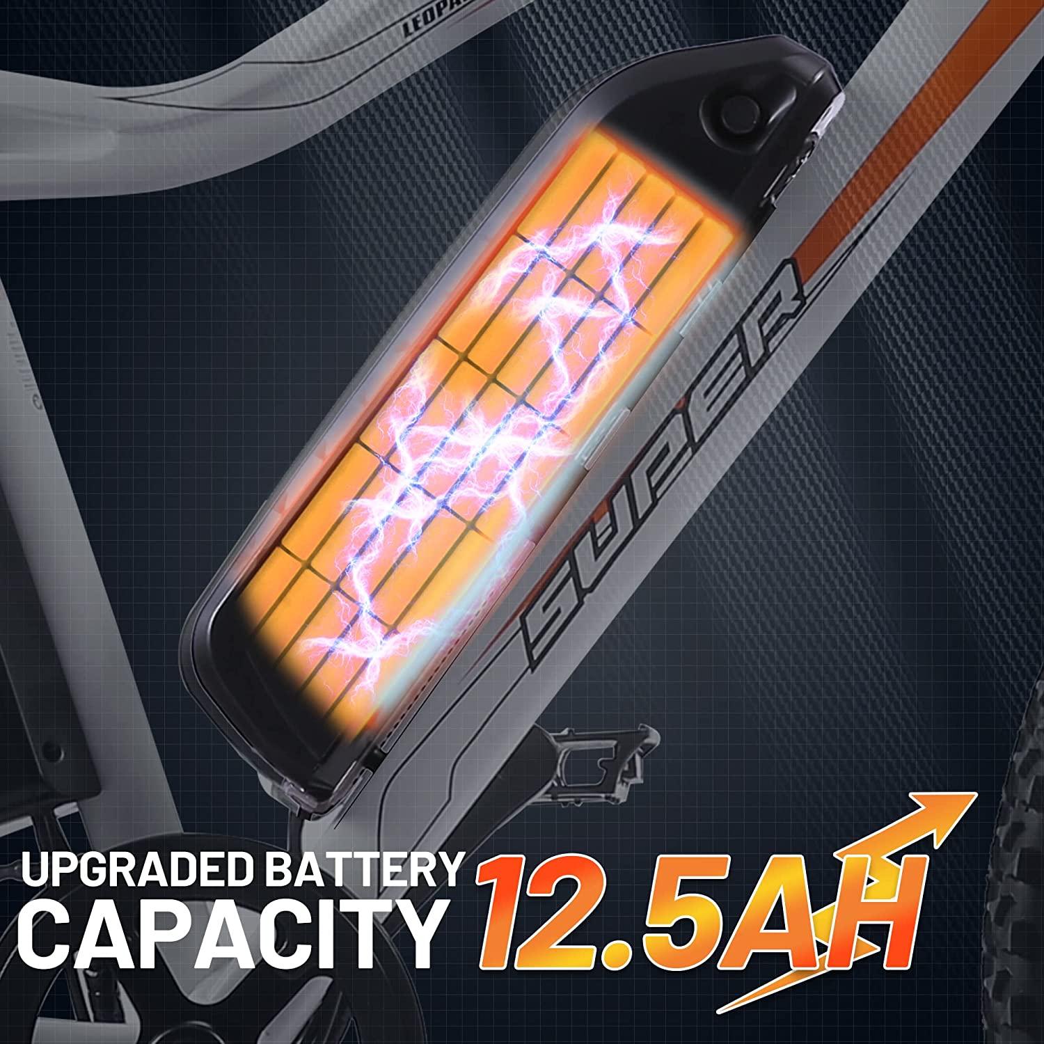 26" 500W Mountain Beach City Electric Bicycle eBike 36V 12.5AH Battery UL Adult Women Men