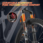 26-inch Adult Wheel 36V 500W Motor Womens e-bike fat tire E-ride City  mountain Mens electric bike with 7 Speeds Pedal Assist