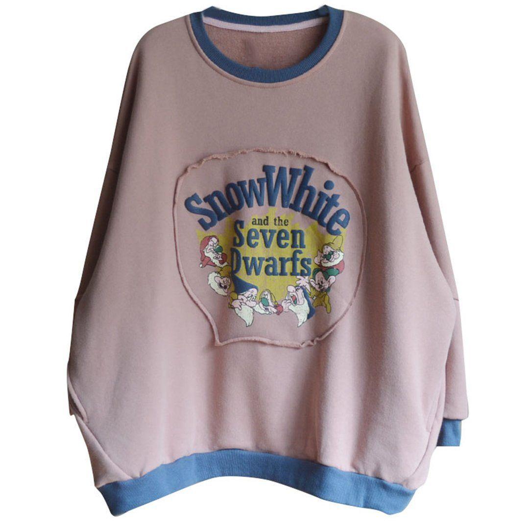 Snow White Seven Dwarfs Print Sweatshirt