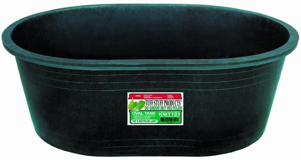tuff stuff products kmt101 oval tank, 40-gallon,black