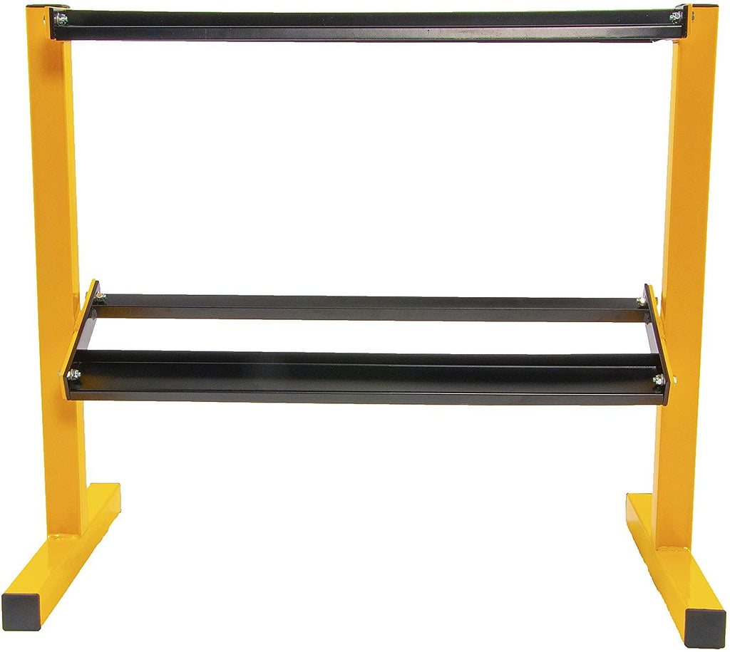 Everyday Essentials  From Rubber Encased Hex Dumbbells, 200 lbs Set with Rack