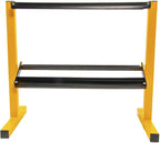 Everyday Essentials  From Rubber Encased Hex Dumbbells, 200 lbs Set with Rack