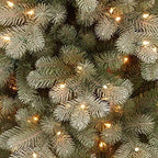 Joedot 7.5’ Pre-Lit Frosted Colorado Spruce Artificial Christmas Tree – Clear Lights