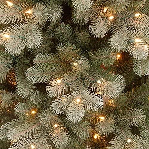 Joedot 7.5’ Pre-Lit Frosted Colorado Spruce Artificial Christmas Tree – Clear Lights