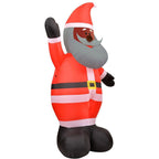 12 ft. x 6 ft. Pre-Lit Tall African American Santa Claus Christmas Inflatable with Storage Bag