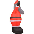12 ft. x 6 ft. Pre-Lit Tall African American Santa Claus Christmas Inflatable with Storage Bag