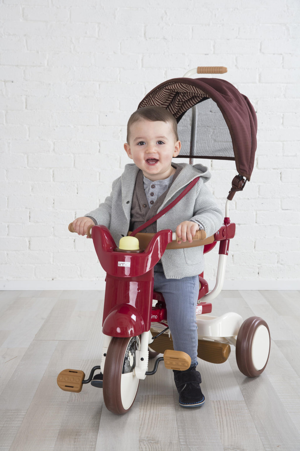 iimo 3-in-1 Foldable Tricycle with Canopy (Eternity Red)